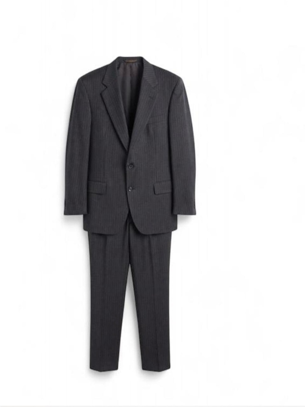Vintage Raleighs Gilbert & Lodge 100% Wool Pinstripe Suit 42R